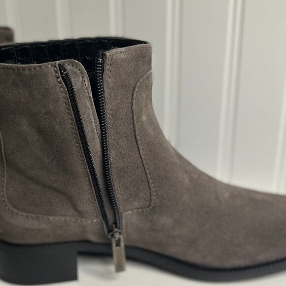 AQUATALIA Suede Chelsea boots Size 7.5 in Gray - Picture 2 of 8